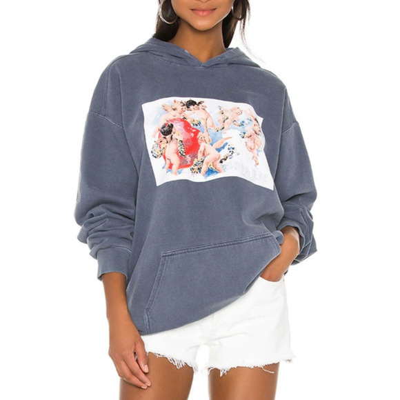 Boys Lie Hoodie Oversized One Size Long Sweatshirt Angels Cherub Graphic Print - Picture 14 of 16